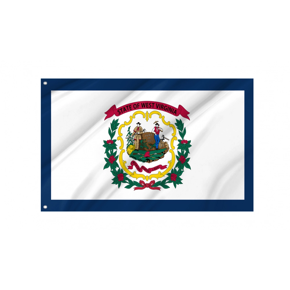 West Virginia State Flag for Indoor & Outdoor Use West Virginia State Flag for Indoor & Outdoor Use