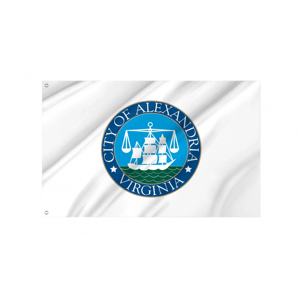 Alexandria, Virginia Flag for Indoor & Outdoor Use Alexandria, Virginia Flag for Indoor & Outdoor Use