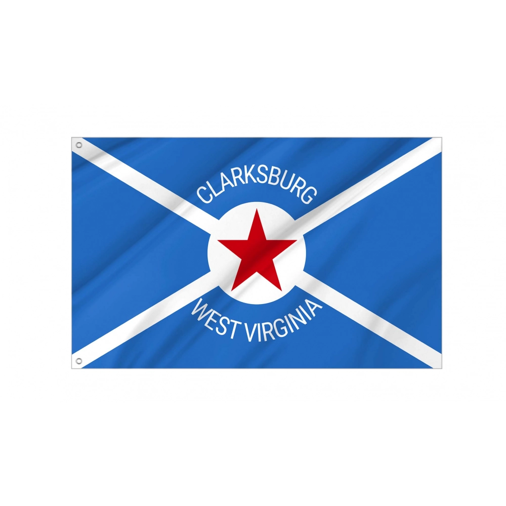 Clarksburg Flag for Indoor & Outdoor Use