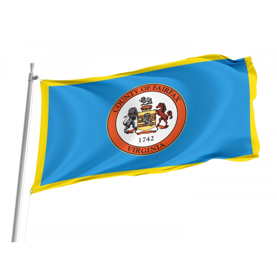 Fairfax County, Virginia Flag for Indoor & Outdoor Use - Shopflagworld Fairfax County, Virginia Flag for Indoor & Outdoor Use, USA407