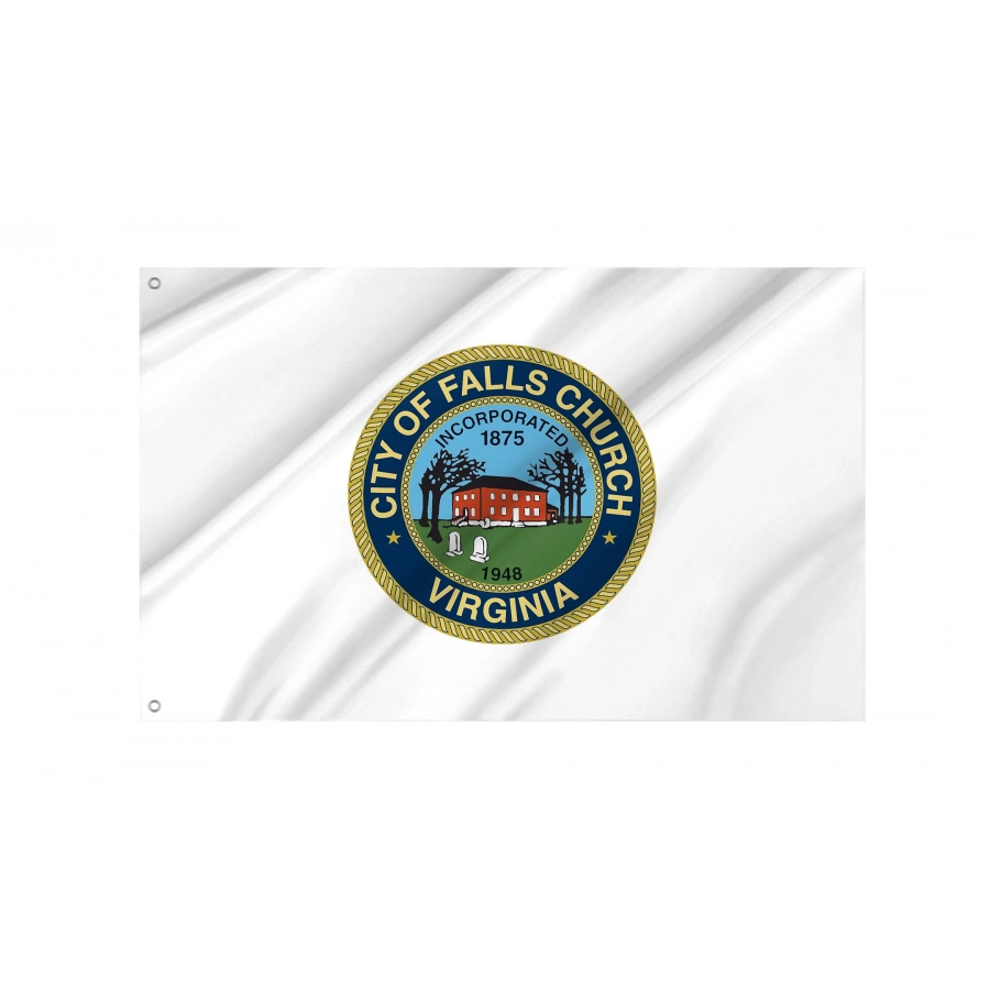 Falls Church Flag for Indoor & Outdoor Use - Shopflagworld Falls Church Flag for Indoor & Outdoor Use, USA401