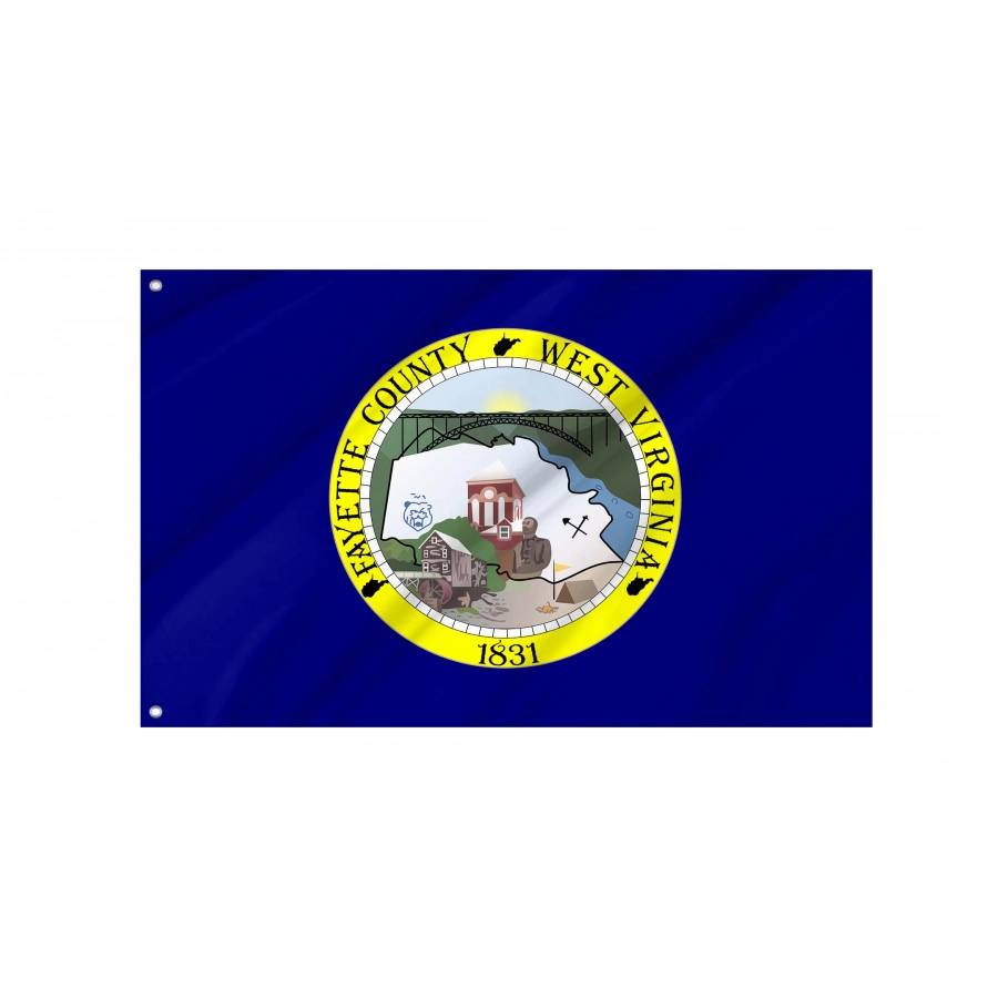 Fayette County Flag for Indoor & Outdoor Use, USA104