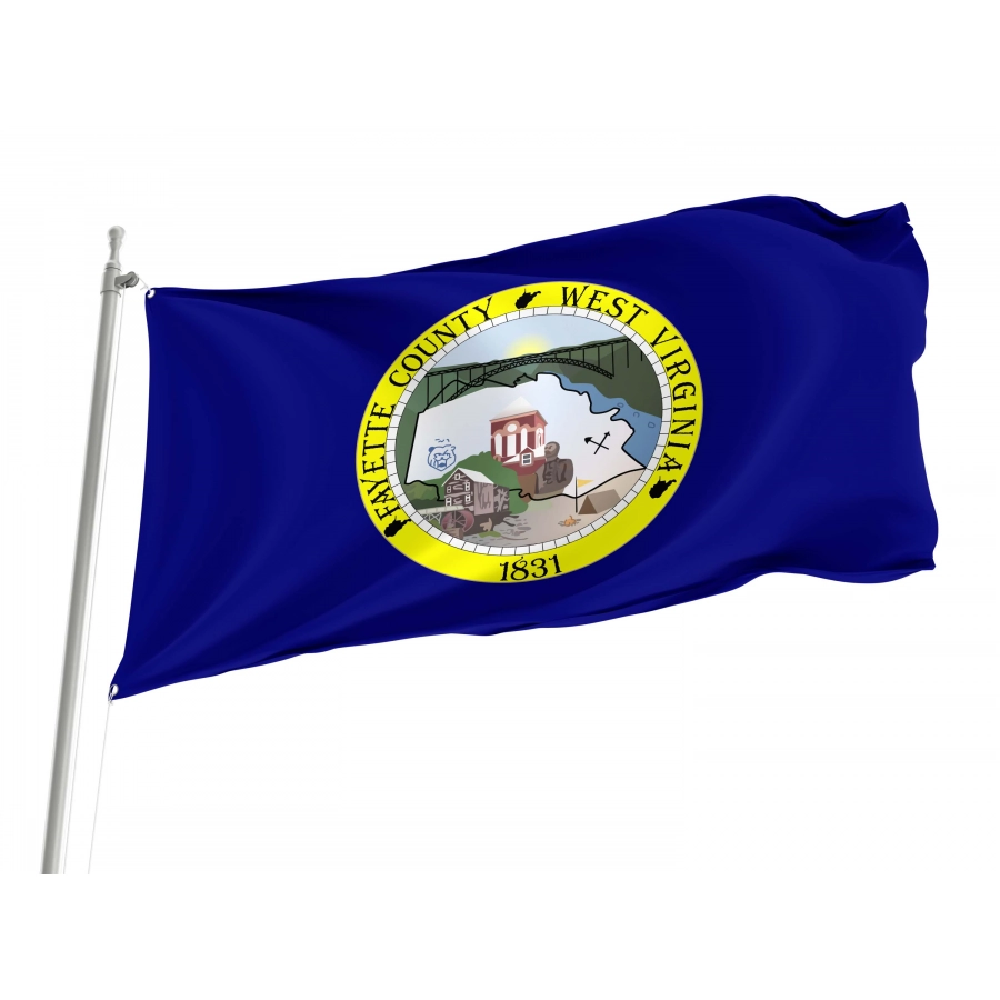 Fayette County Flag for Indoor & Outdoor Use, USA104