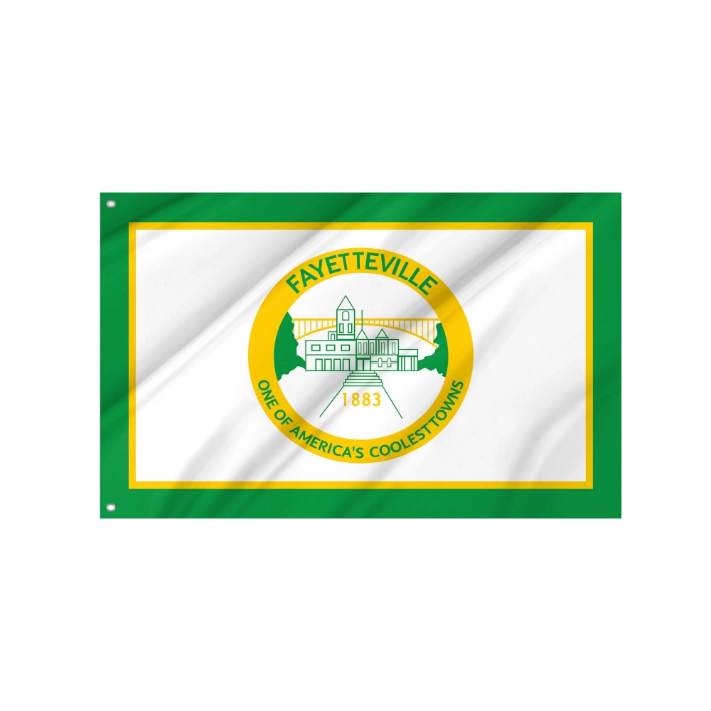 Fayetteville Flag for Indoor & Outdoor Use
