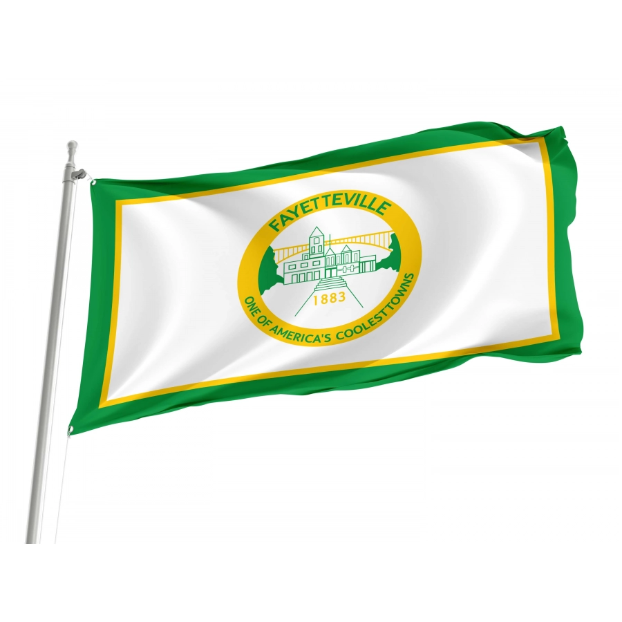 Fayetteville Flag for Indoor & Outdoor Use, USA118