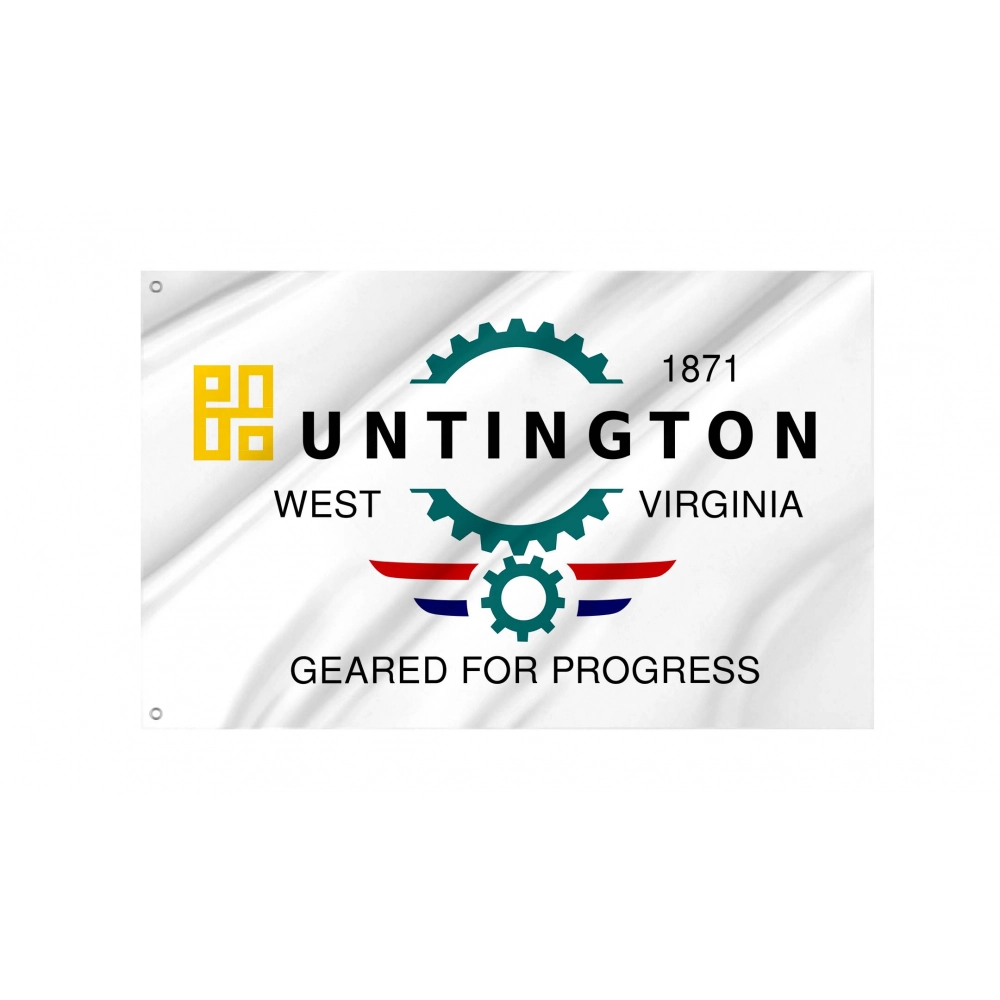 Huntington, West Virginia Until 2004 Flag for Indoor & Outdoor Use