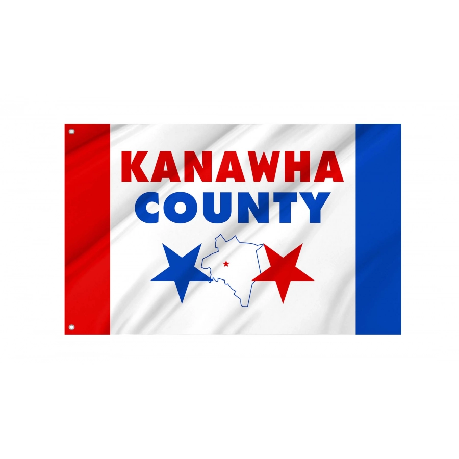 Kanawha County Flag for Indoor & Outdoor Use, USA105