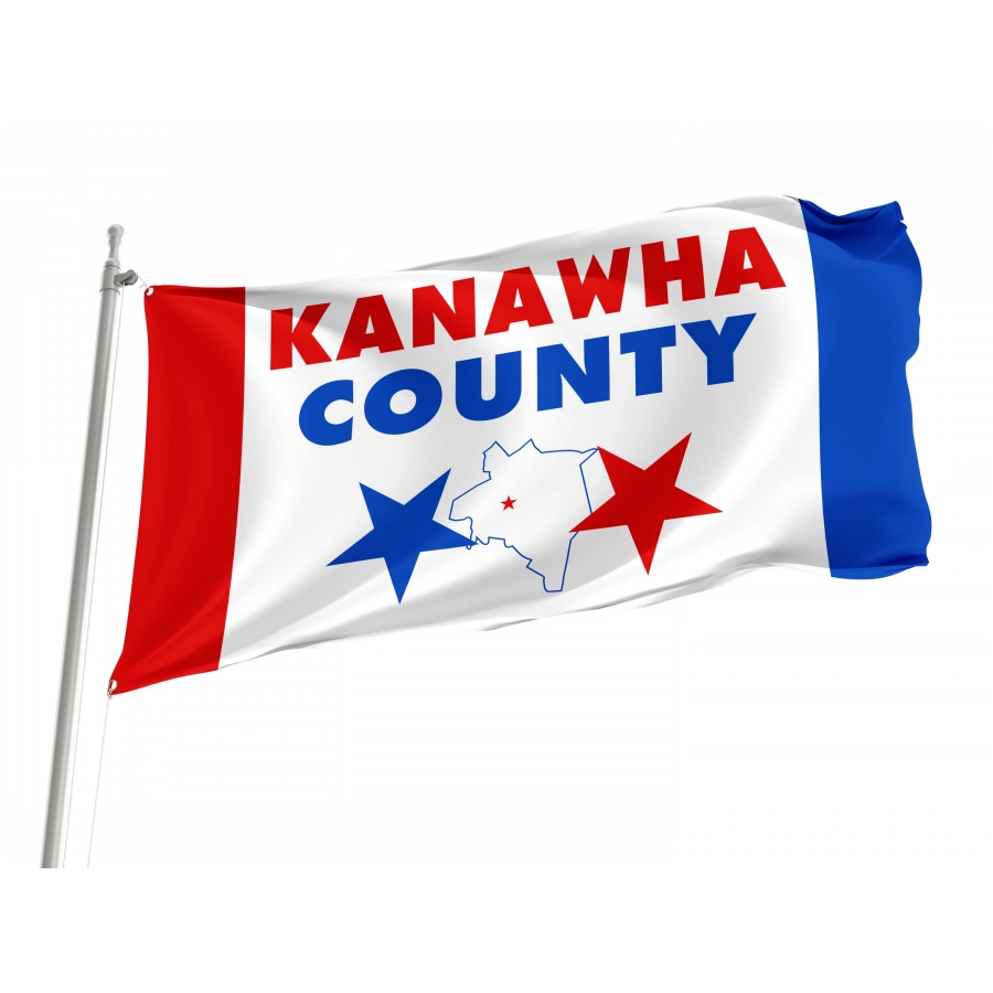 Kanawha County Flag for Indoor & Outdoor Use, USA105