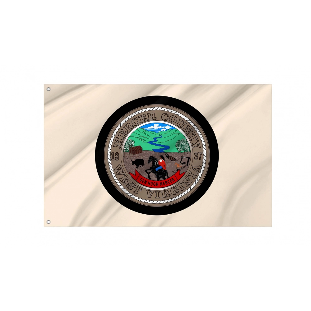 Mercer County, West Virginia Flag for Indoor & Outdoor Use