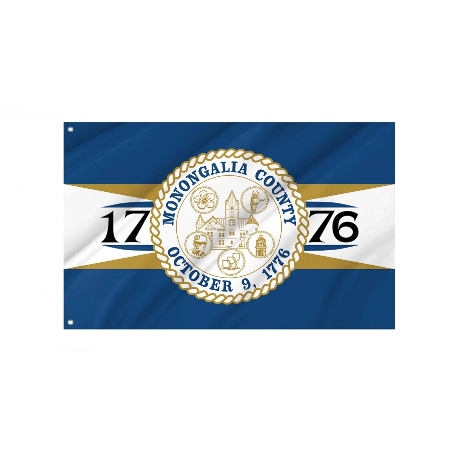 Monongalia County Flag for Indoor & Outdoor Use, USA108