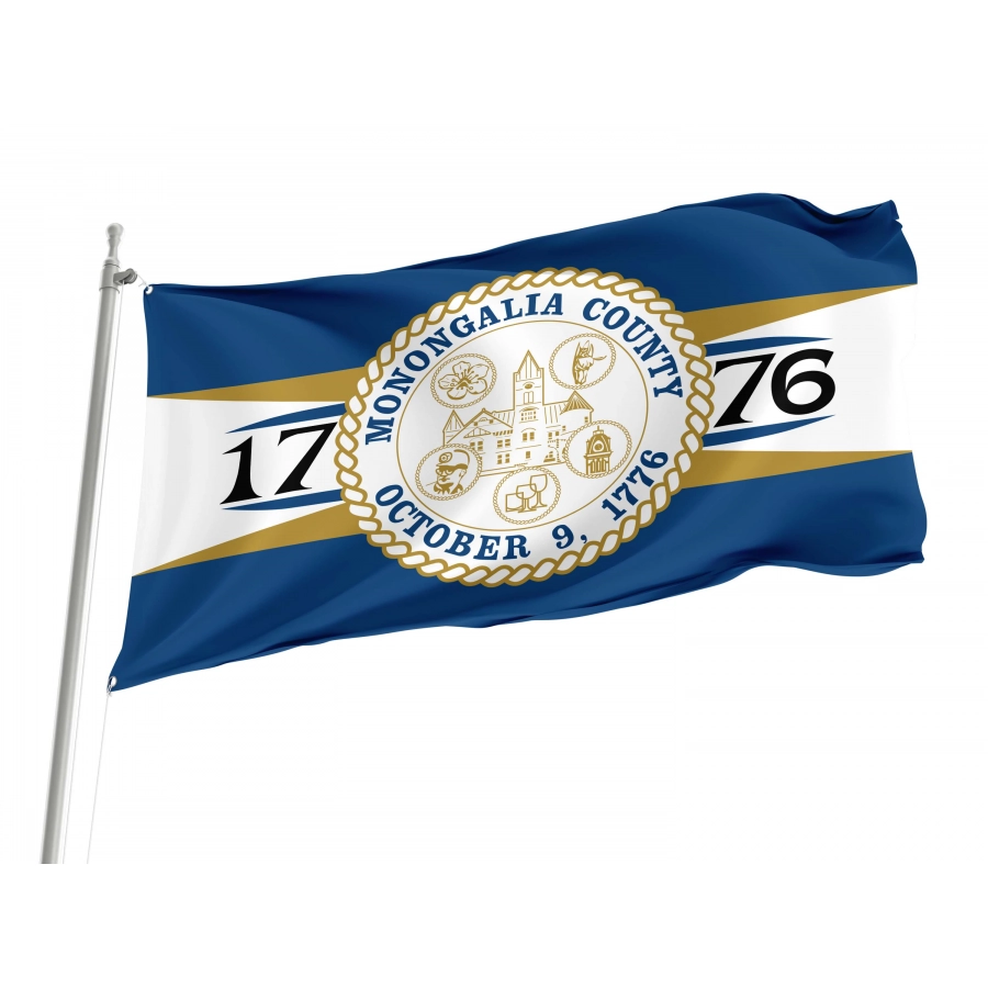Monongalia County Flag for Indoor & Outdoor Use, USA108
