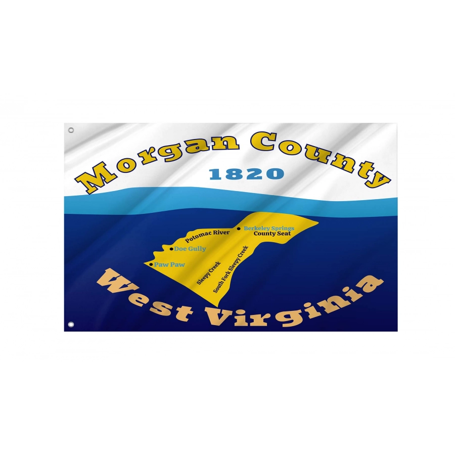 Morgan County Flag for Indoor & Outdoor Use, USA109