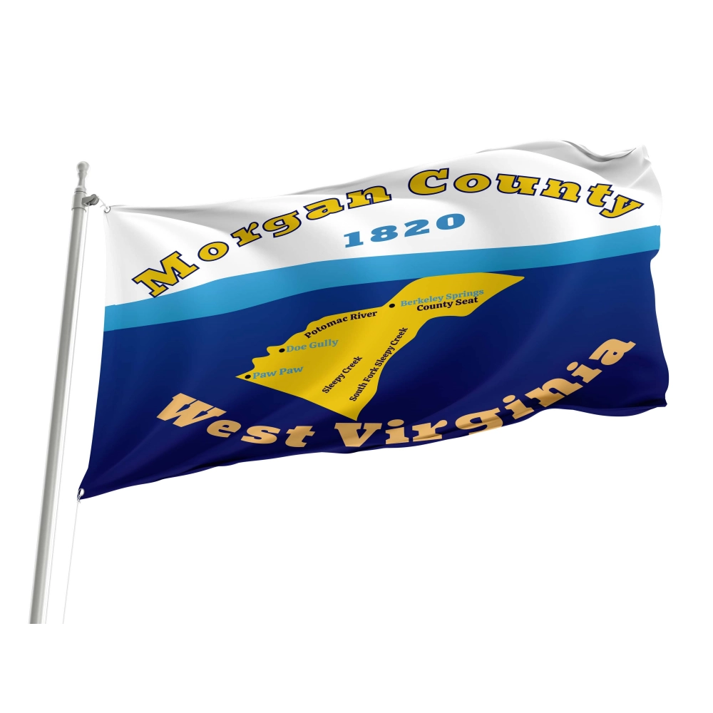 Morgan County Flag for Indoor & Outdoor Use