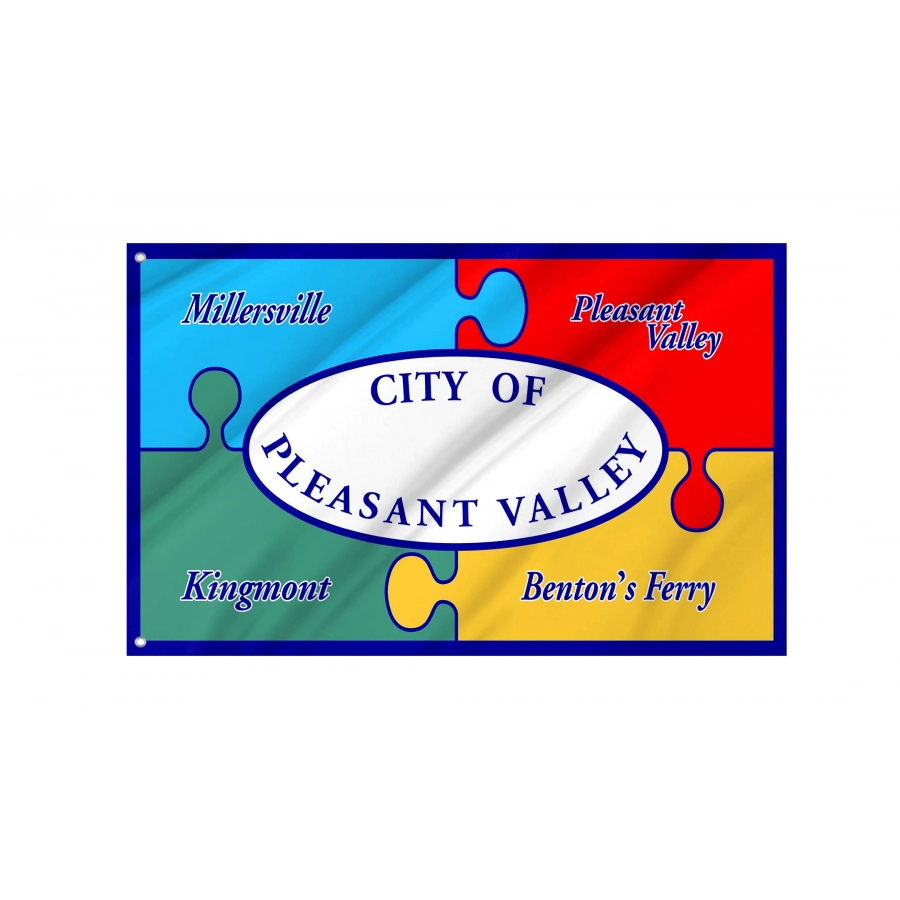 Pleasant Valley Flag for Indoor & Outdoor Use, USA134