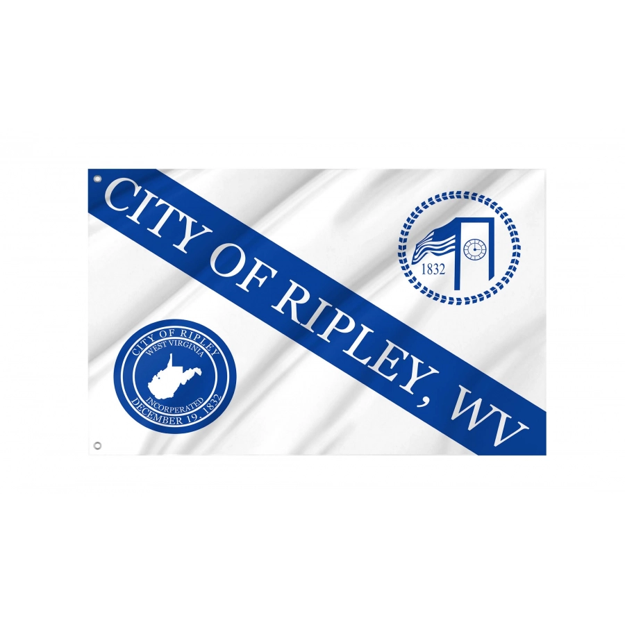 Ripley, West Virginia Flag for Indoor & Outdoor Use, USA448