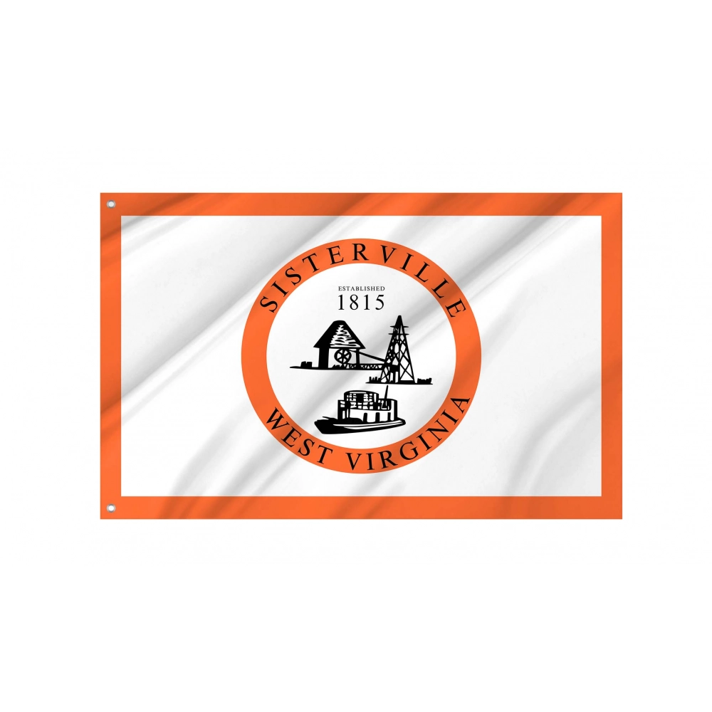 Sisterville Flag for Indoor & Outdoor Use