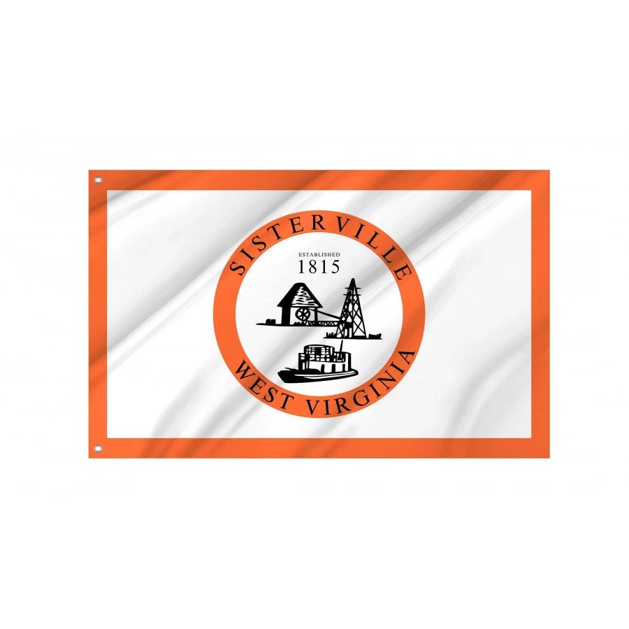 Sisterville Flag for Indoor & Outdoor Use, USA138