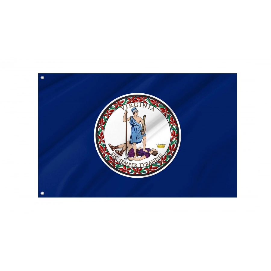 Virginia State Flag for Indoor & Outdoor Use - Shopflagworld Virginia State Flag for Indoor & Outdoor Use, USA398