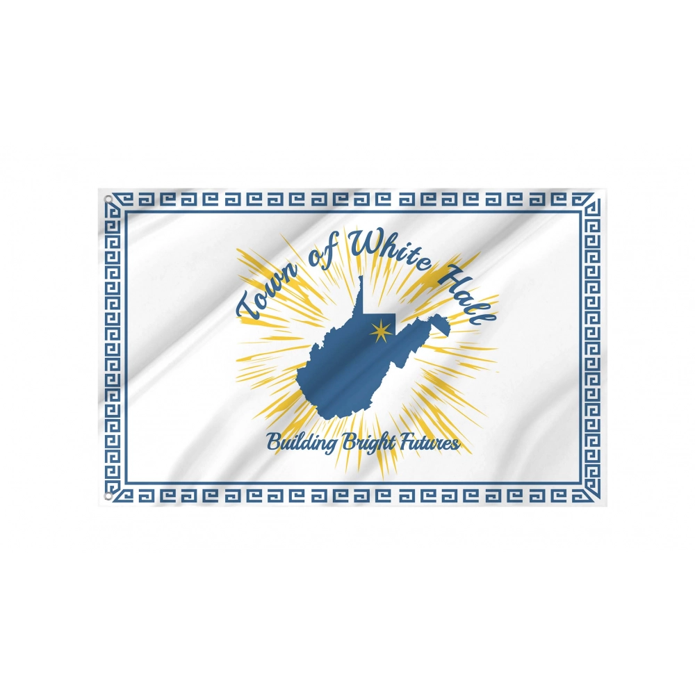 White Hall Flag for Indoor & Outdoor Use