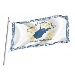 White Hall Flag for Indoor & Outdoor Use
