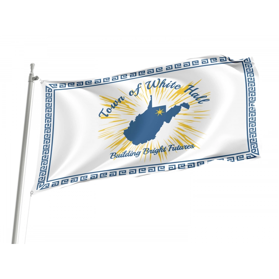 White Hall Flag for Indoor & Outdoor Use, USA147
