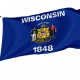 Wisconsin State Flag for Indoor & Outdoor Use - Imagine 1