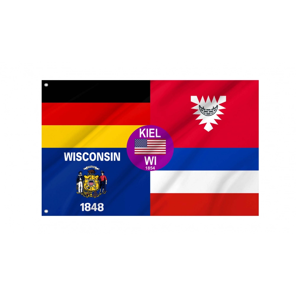 Kiel, Wisconsin Flag for Indoor & Outdoor Use