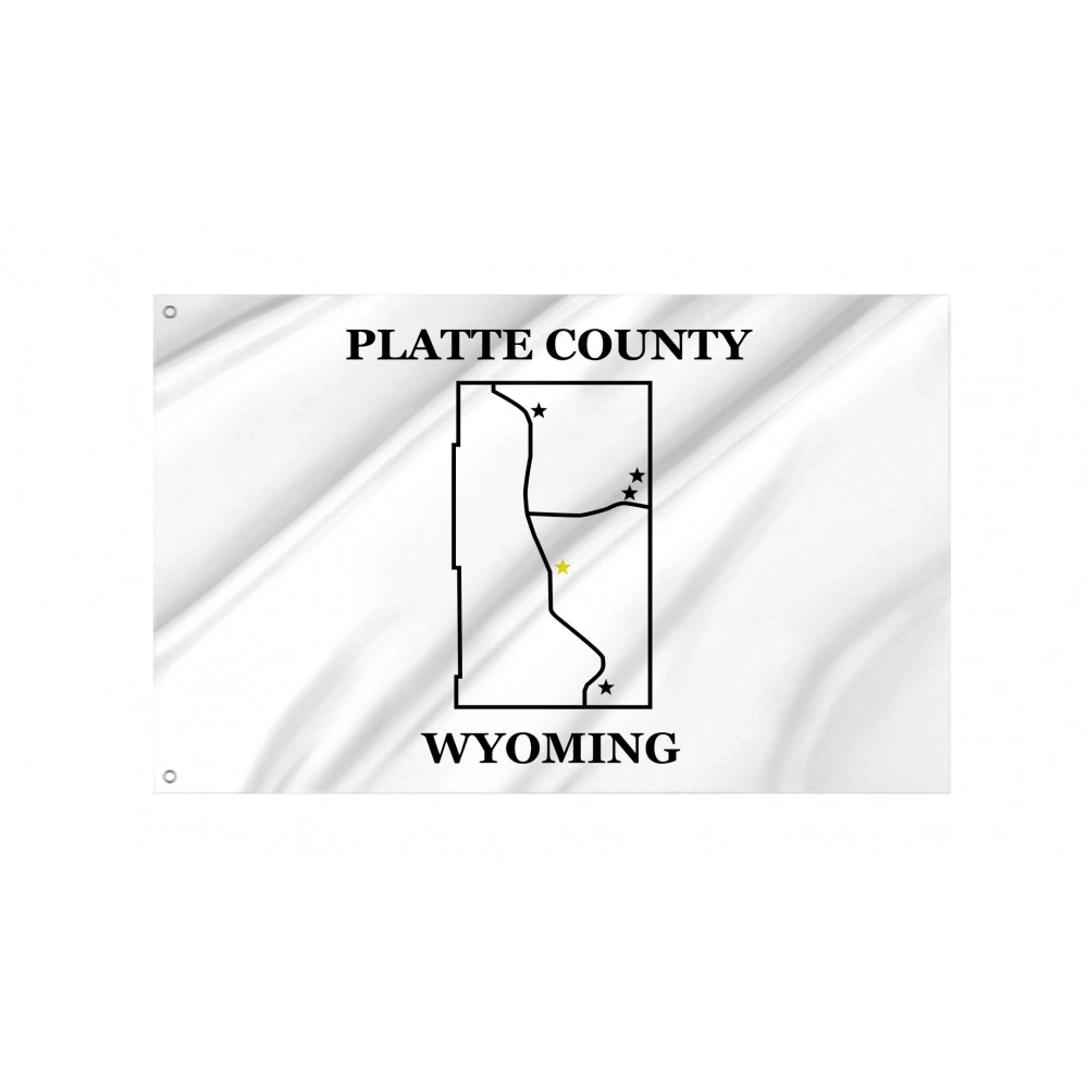 Platte County, Wyoming Flag for Indoor & Outdoor Use