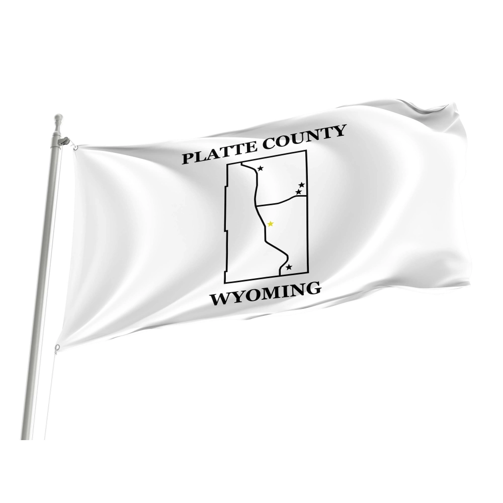Platte County, Wyoming Flag for Indoor & Outdoor Use