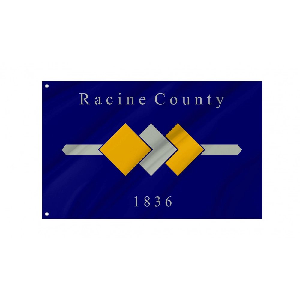 Racine County, Wisconsin Flag for Indoor & Outdoor Use