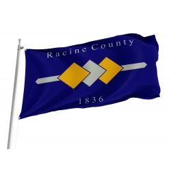 Racine County, Wisconsin Flag for Indoor & Outdoor Use