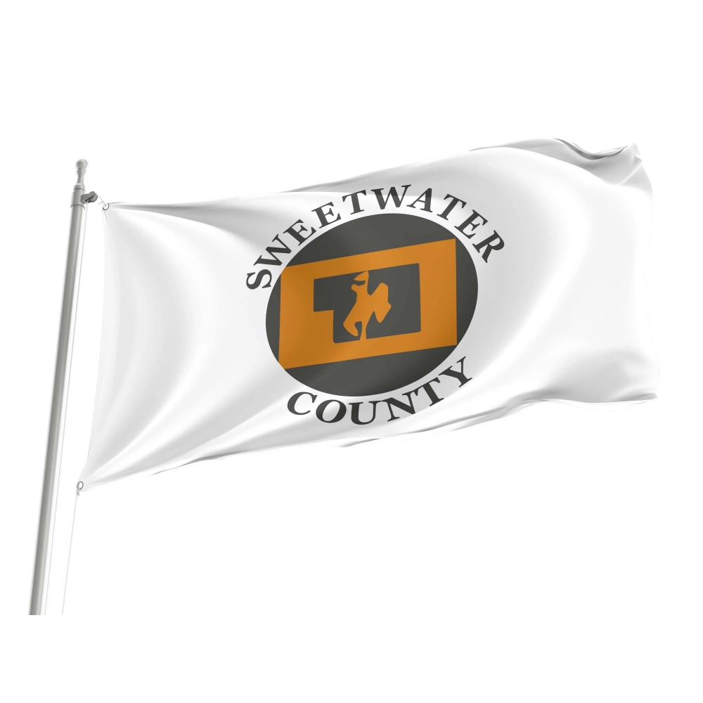 Sweetwater County, Wyoming Flag for Indoor & Outdoor Use