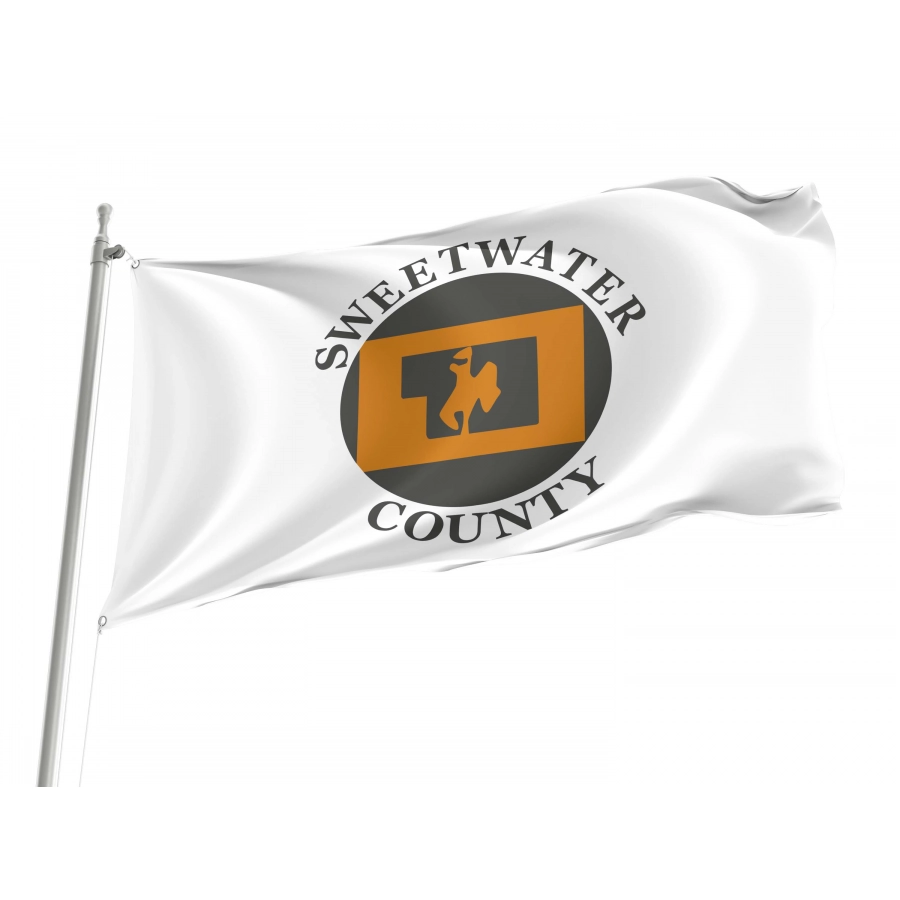 Sweetwater County, Wyoming Flag for Indoor & Outdoor Use, USA438