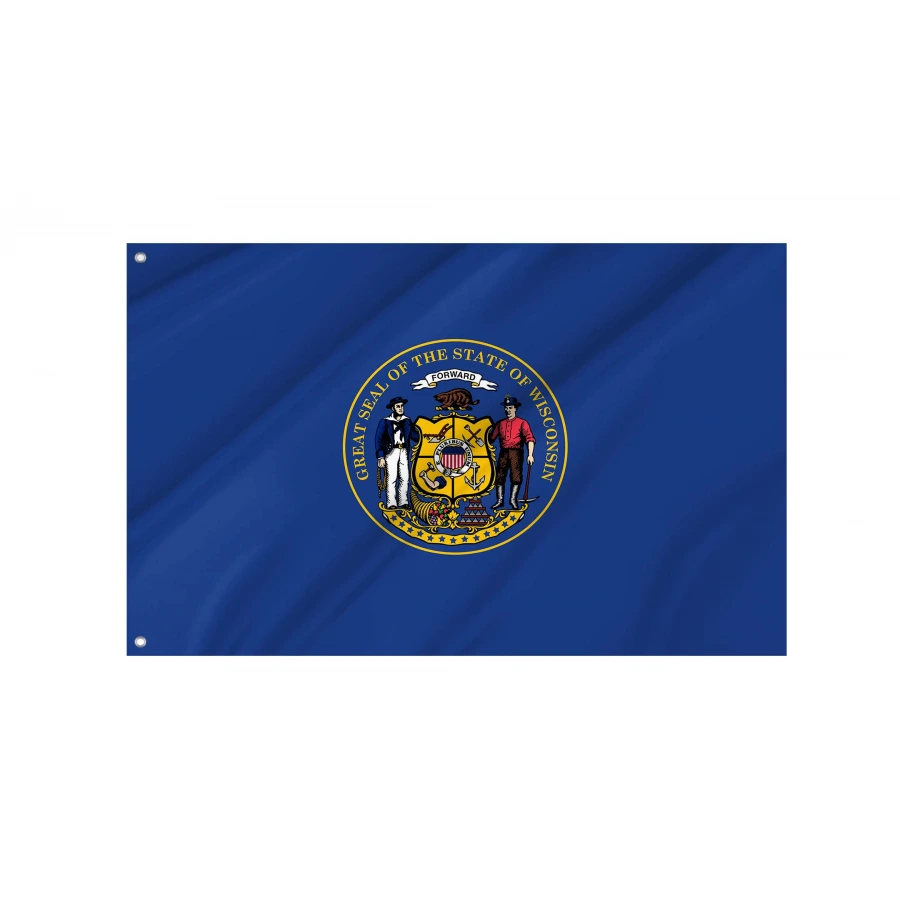 Wisconsin 1975-1981 Unofficial Flag for Indoor & Outdoor Use, USA503