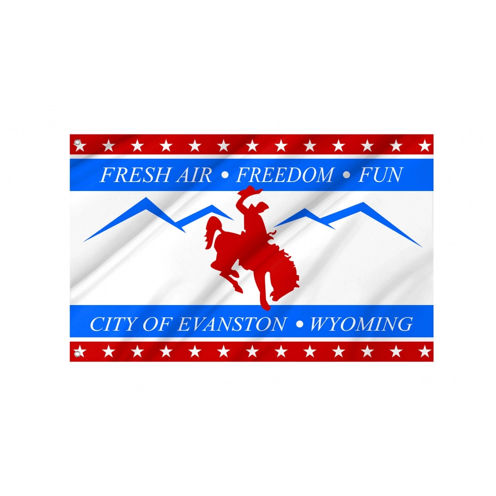 Evanston (1992-2021) Flag for Indoor & Outdoor Use