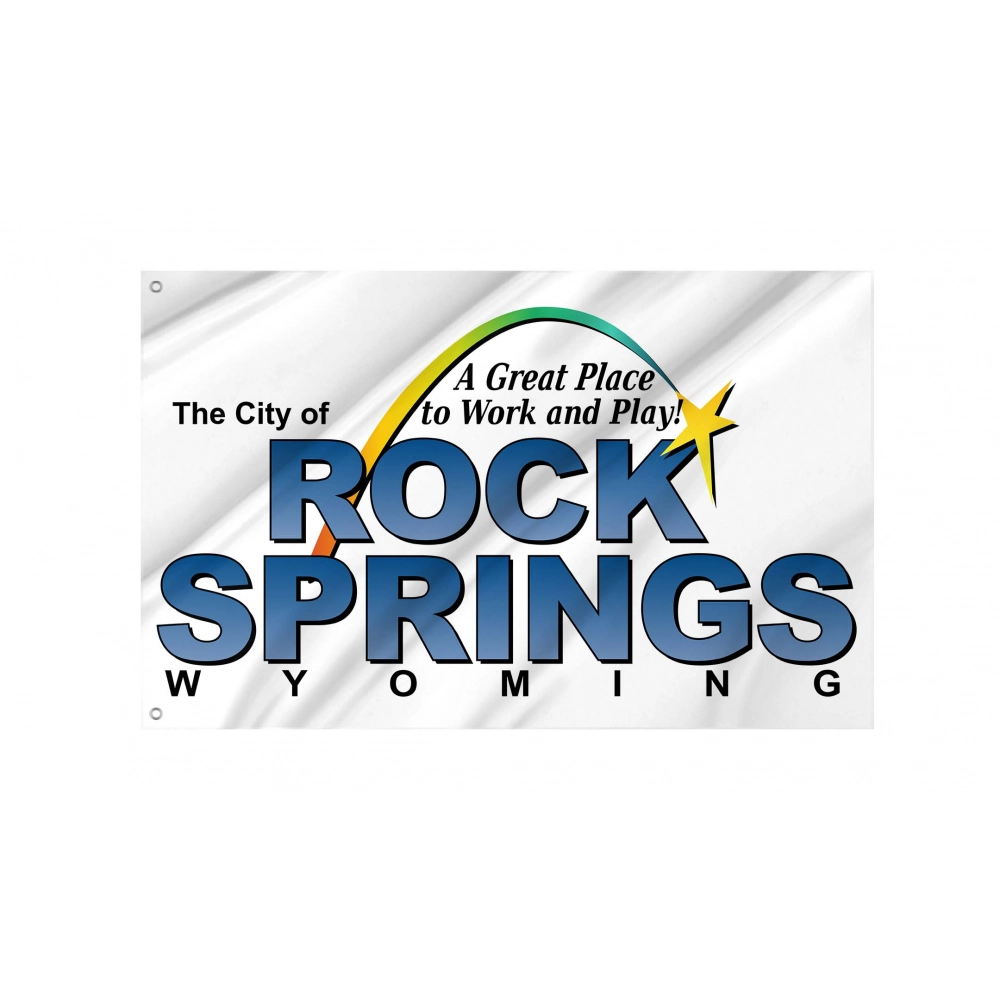 Rock Springs Flag for Indoor & Outdoor Use
