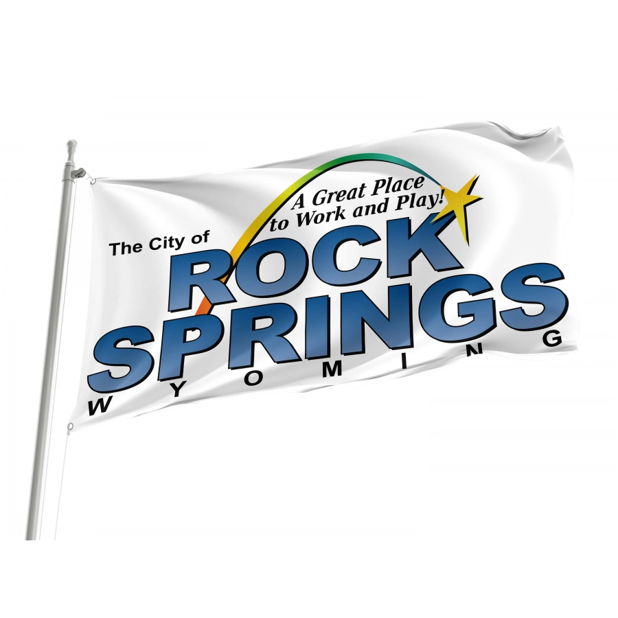 Rock Springs Flag for Indoor & Outdoor Use, USA90