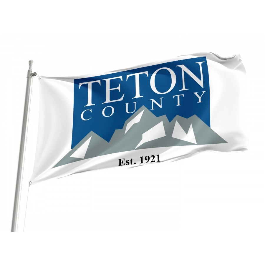 Teton County Flag for Indoor & Outdoor Use, USA93