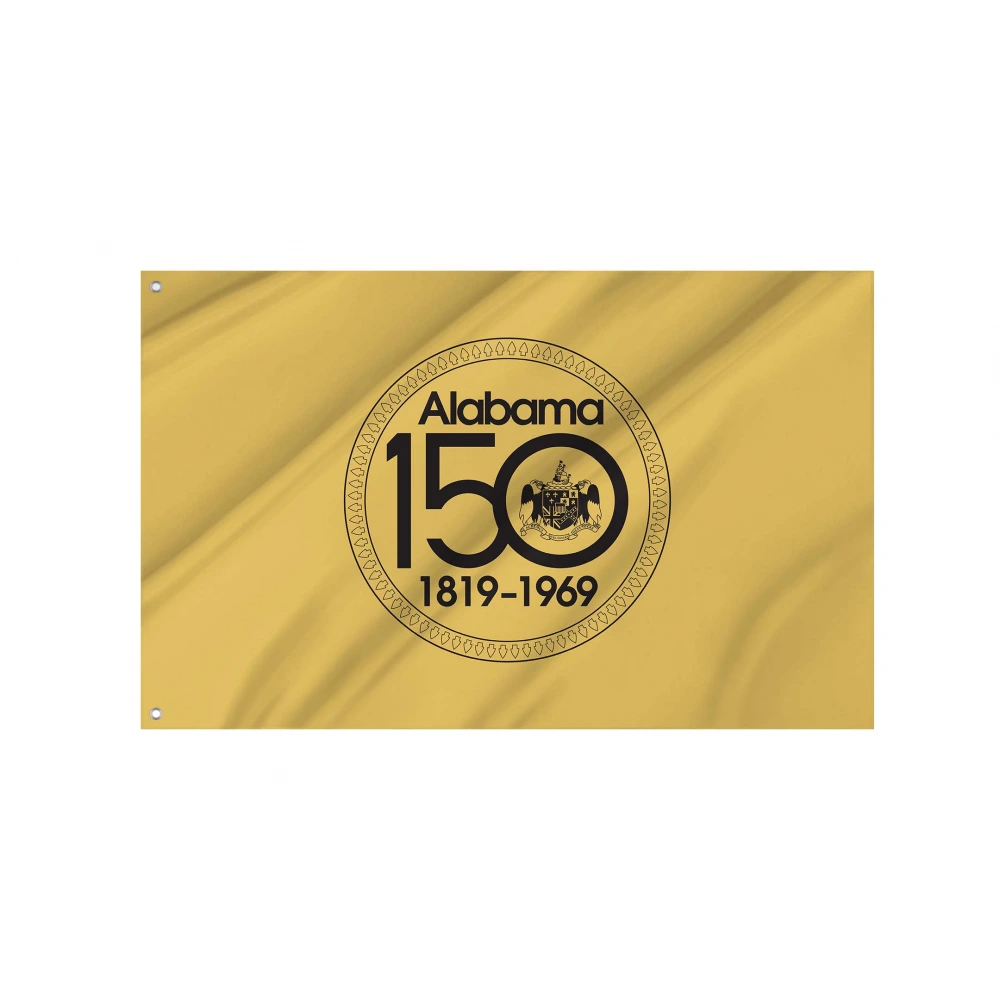 Alabama Sesquicentennial 1819-1969 Flag for Indoor & Outdoor Use