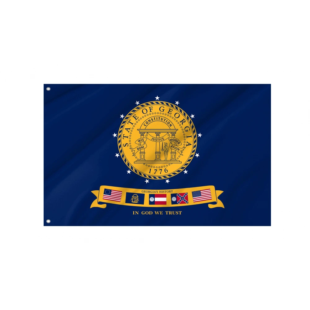 Georgia January 31, 2001 - February 19, 2003 Flag for Indoor & Outdoor Use