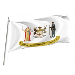 Michigan Obverse 1837-1865 Flag for Indoor & Outdoor Use