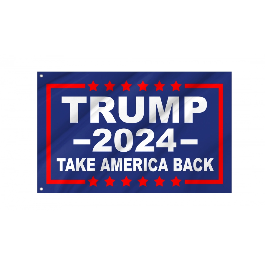 Flag Of Trump 2024 Take America Back, Patriotic Flags, Unique Design Print, Flags For Indoor & Outdoor Use - High Quality United States for Indoor and Outdoor Use
