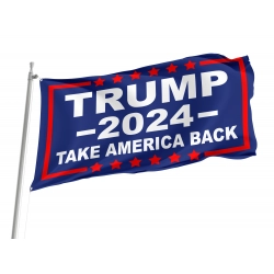 Trump 2024 Take America Back Flag for Indoor & Outdoor Use
