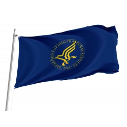 U.S. Department of Health and Human Services Blue Flag for Indoor & Outdoor Use