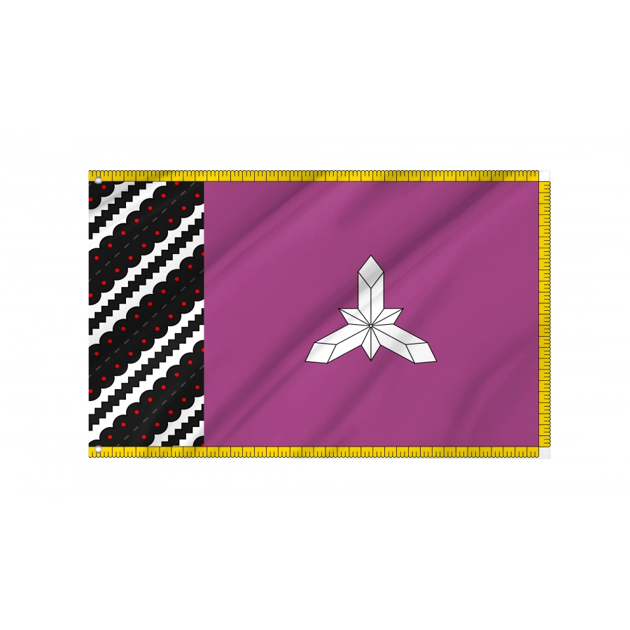 Flag of Borshchiv Region, Ternopil District, Patriotic Flags, Unique Design Print, Flags for Indoor & Outdoor Use