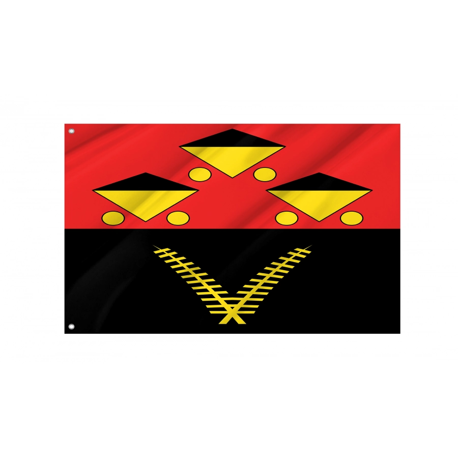 Flag of Chervonohrad, Lviv District, Patriotic Flags, Unique Design Print, Flags for Indoor & Outdoor Use
