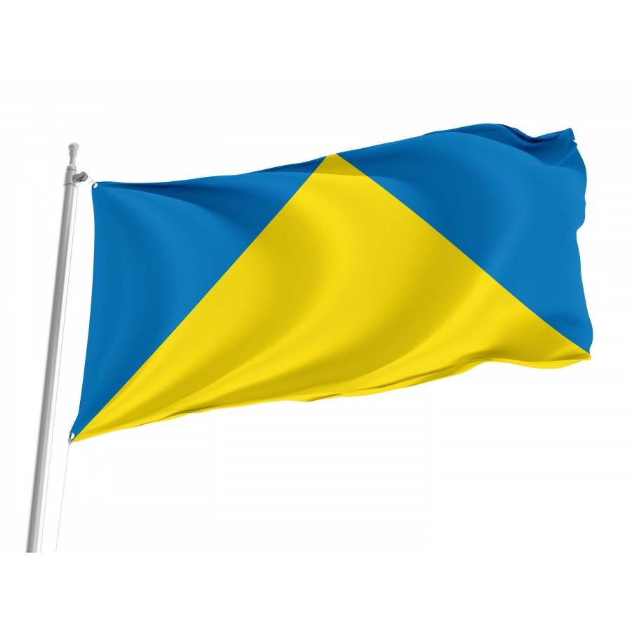 Flag of Novyi Rozdil, Lviv District, Patriotic Flags, Unique Design Print, Flags for Indoor & Outdoor Use