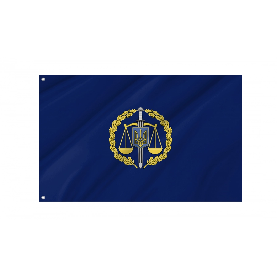 Flag of Office of the Prosecutor General of Ukraine, Patriotic Flags, Unique Design Print, Flags for Indoor & Outdoor Use