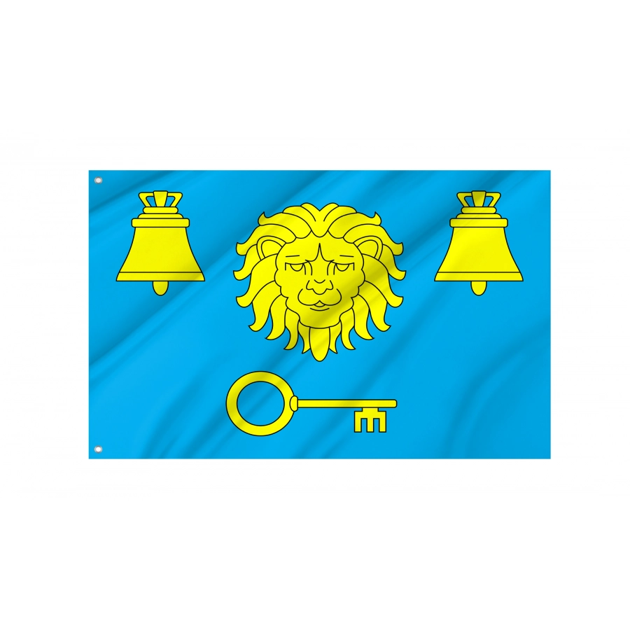 Flag of Pustomyty Region, Lviv District, Patriotic Flags, Unique Design Print, Flags for Indoor & Outdoor Use