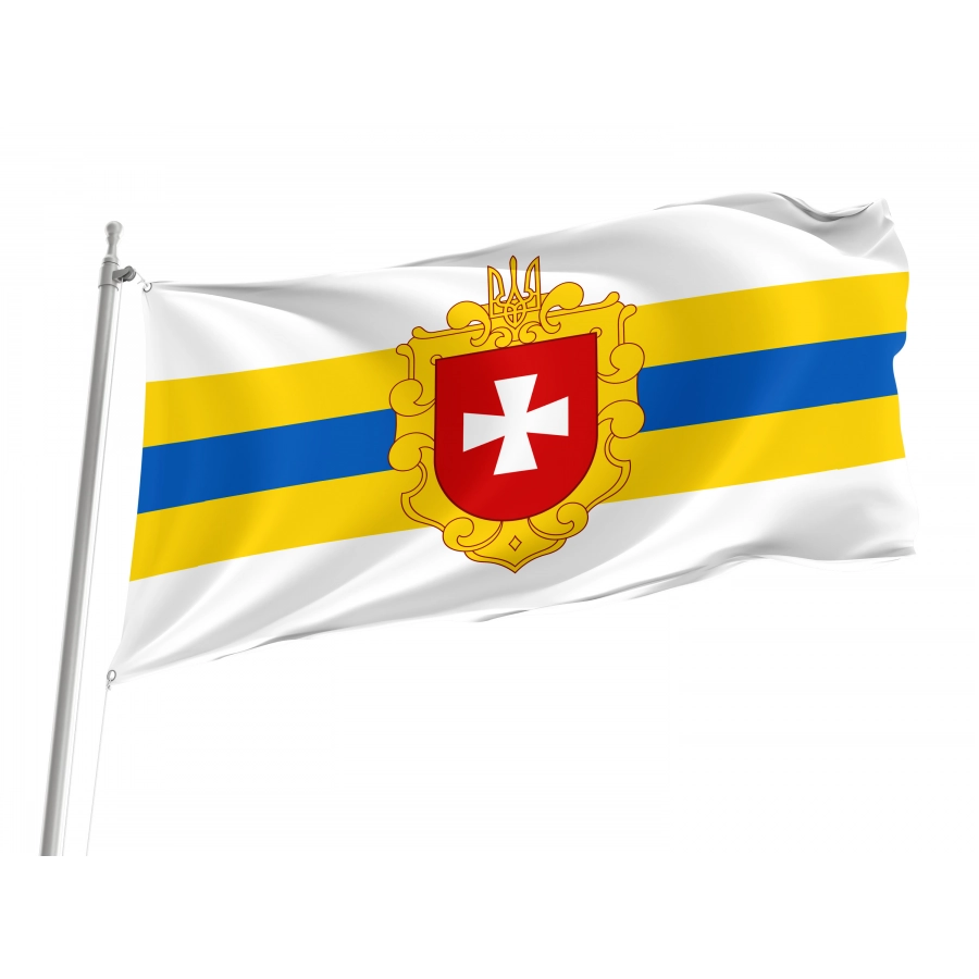 Flag of Rivne District, Patriotic Flags, Unique Design Print, Flags for Indoor & Outdoor Use